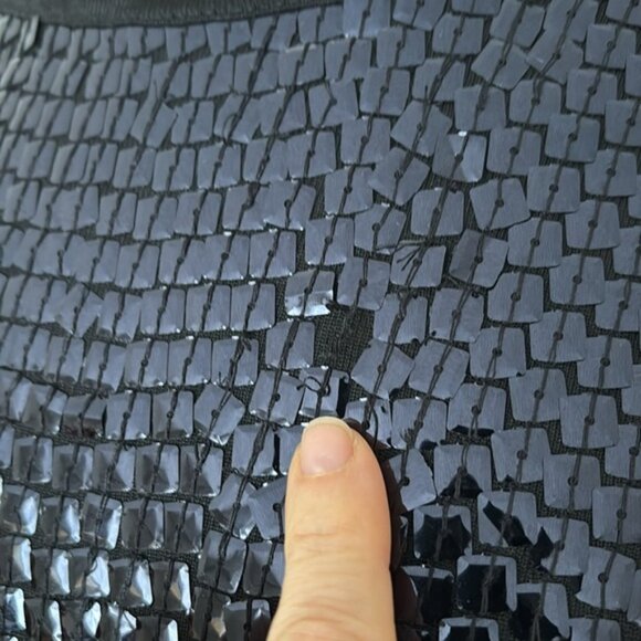 Zara Sequin Plunging Back V Dress Sz S - Picture 4 of 10